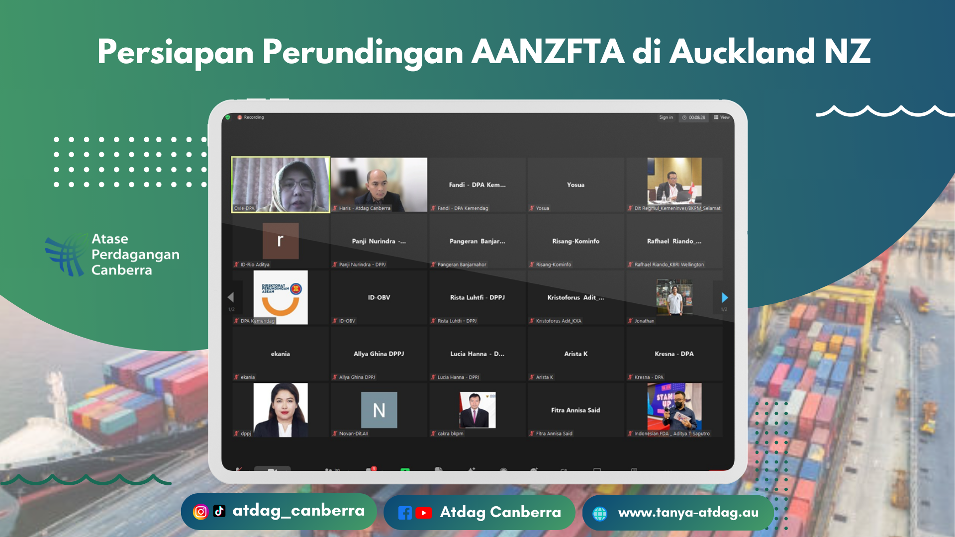 Persiapan Perundingan AANZFTA di Auckland NZ