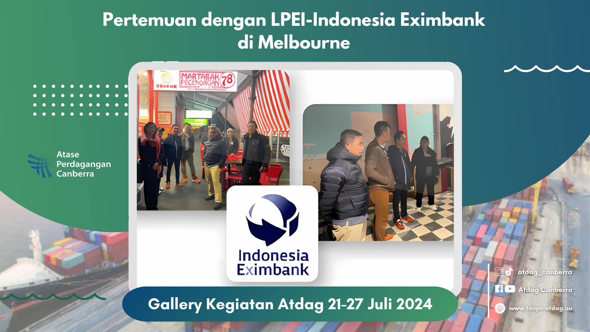 Pertemuan dengan LPEI-Indonesia Eximbank di Melbourne