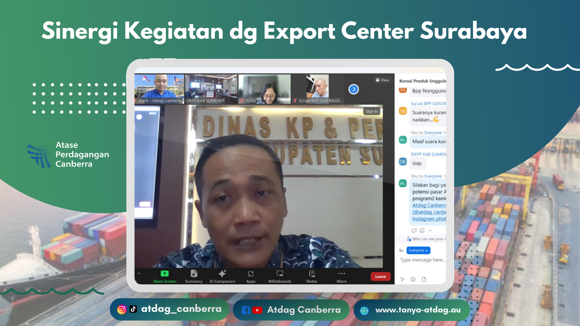Sinergi Kegiatan dg Export Center Surabaya