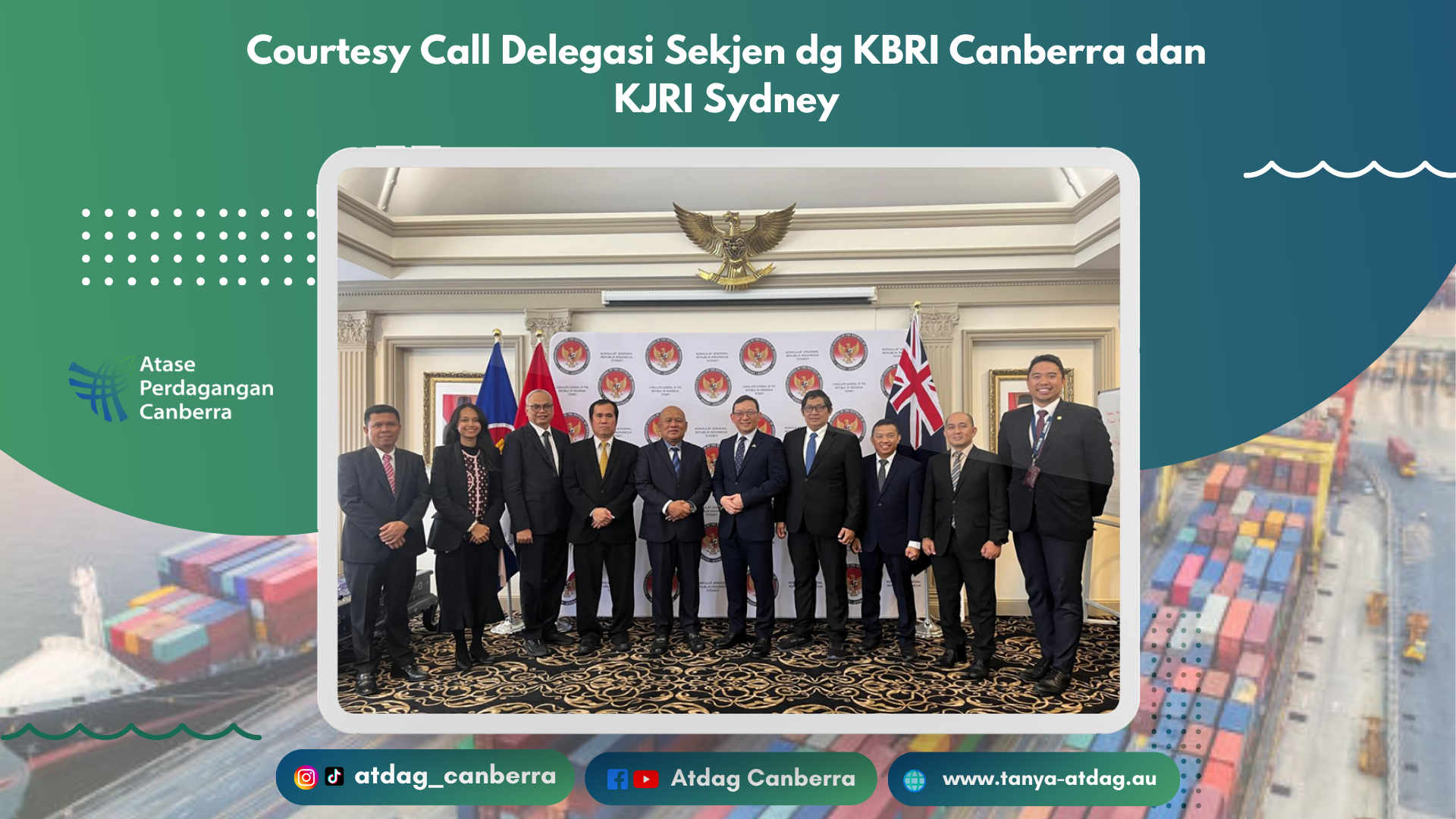 Courtesy Call Delegasi Sekjen dg KBRI Canberra dan KJRI Sydney