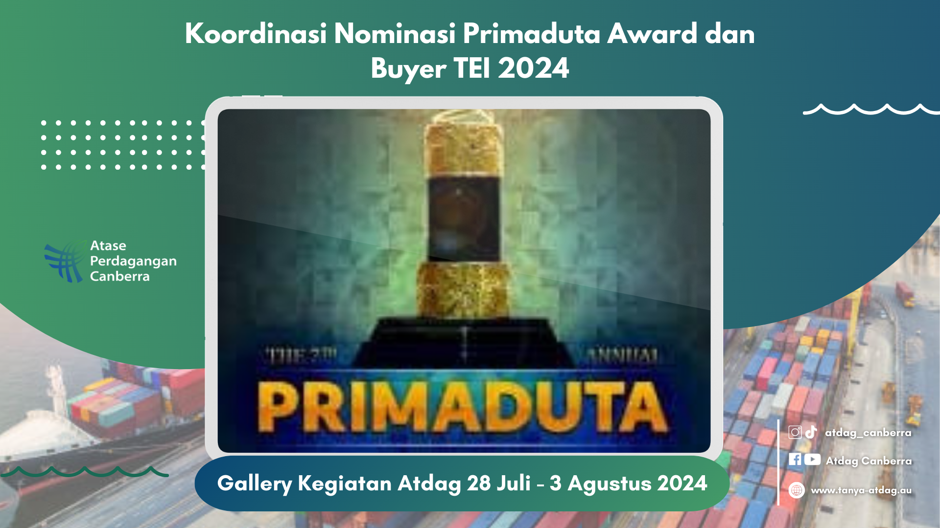 Koordinasi Nominasi Primaduta Award dan Buyer TEI 2024