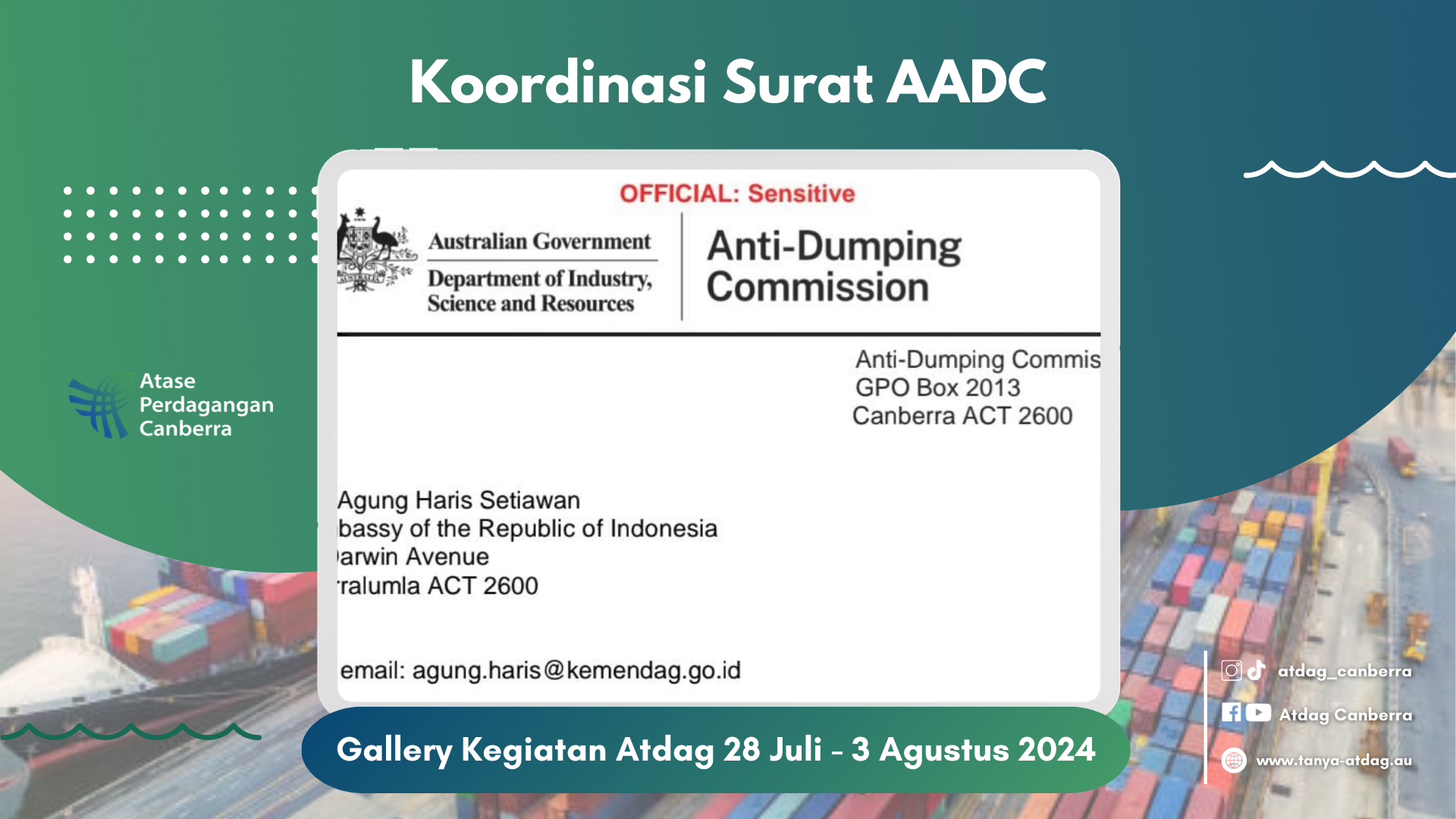Koordinasi Surat AADC