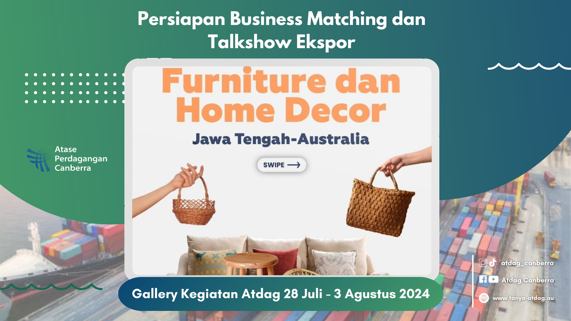 Persiapan Business Matching dan Talkshow Ekspor