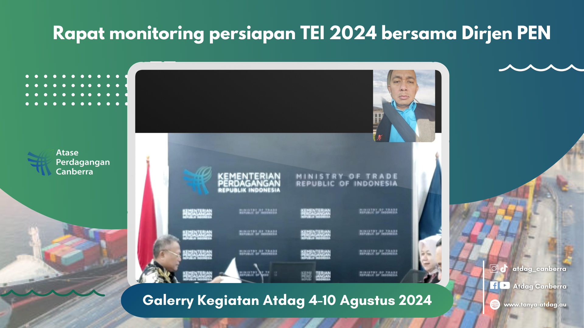 Rapat Monitoring Persiapan TEI 2024 Bersama Dirjen PEN