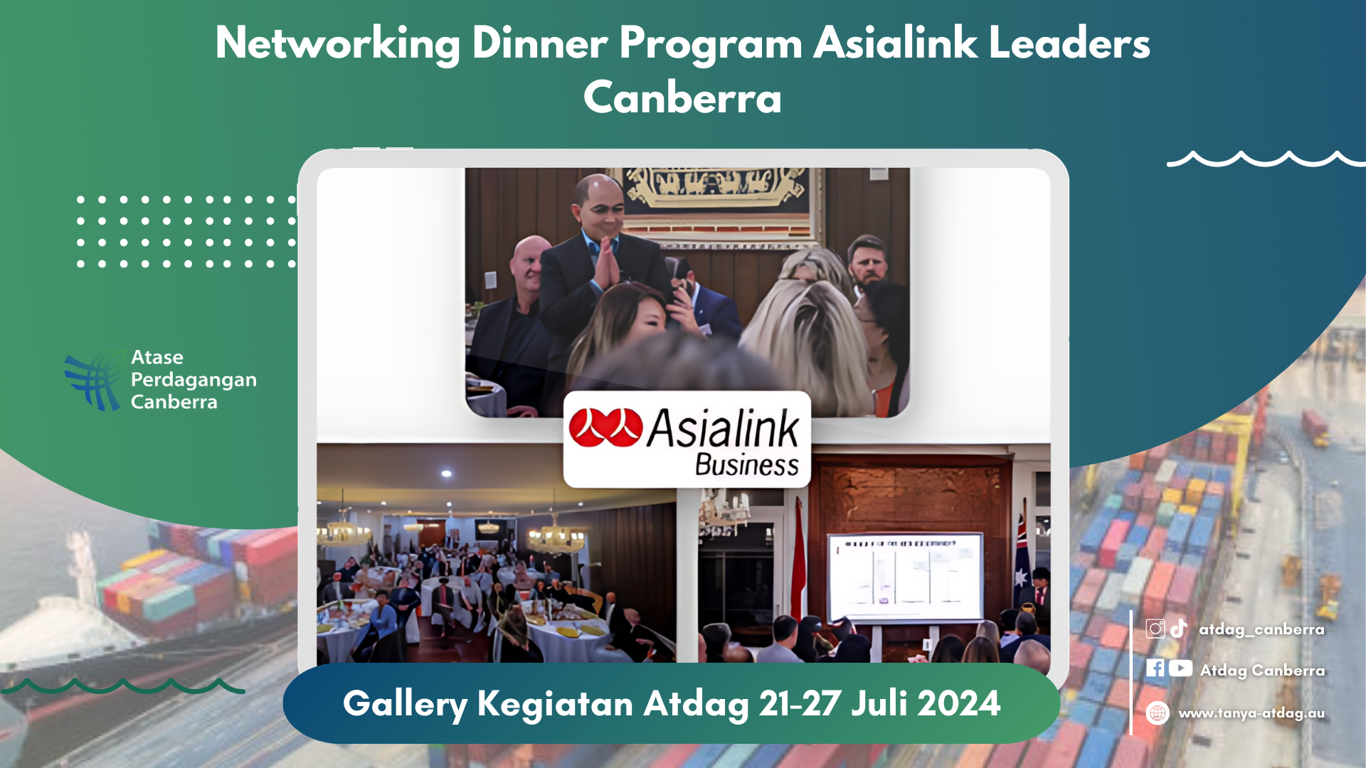 Networking Dinner Program Asialink Leaders Canberra