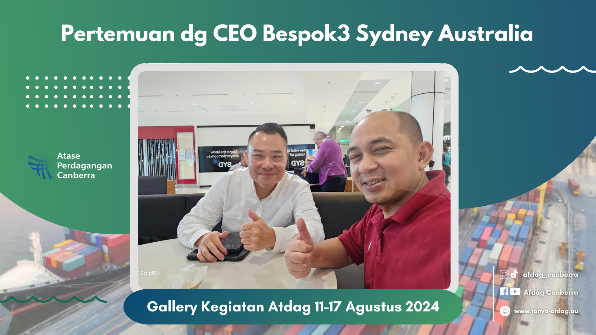Pertemuan dengan CEO Bespok 3 Sydney Australia
