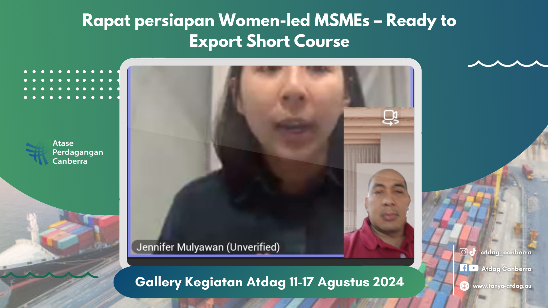 Rapat Persiapan Women-Ied MSMEs – Ready to Export Short Course