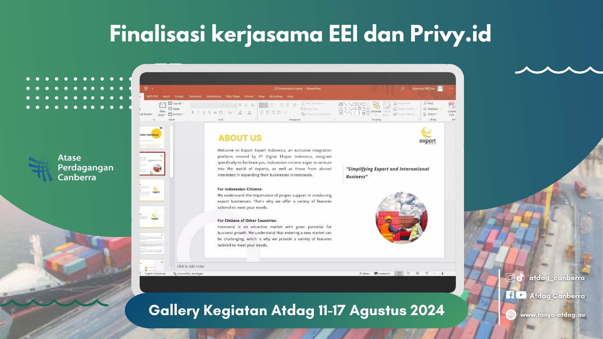 Finalisasi kerjasama EEI dan Privy.id