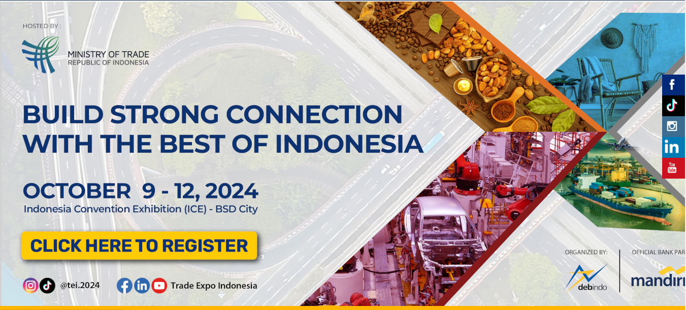 Trade Expo Indonesia Jakarta 9-12 Oktober 2024