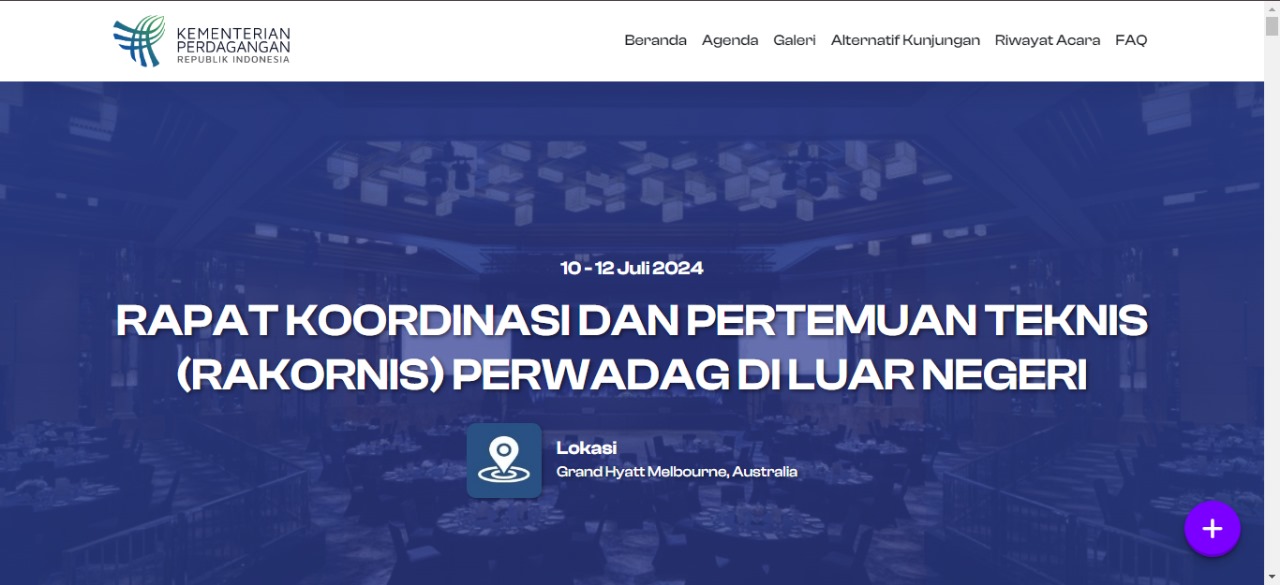 Rakornis Perwadag 2024 Grand Hyatt Melbourne 10-12 Juli 2024