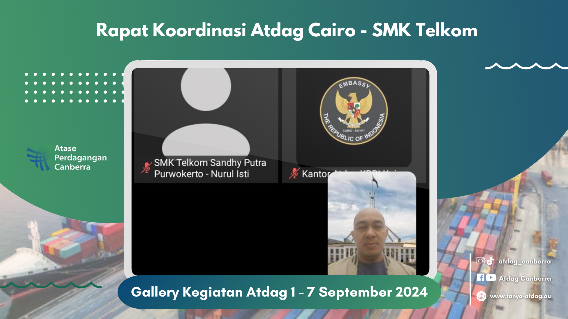 Rapat Koordinasi Atdag Cairo – SMK Telkom