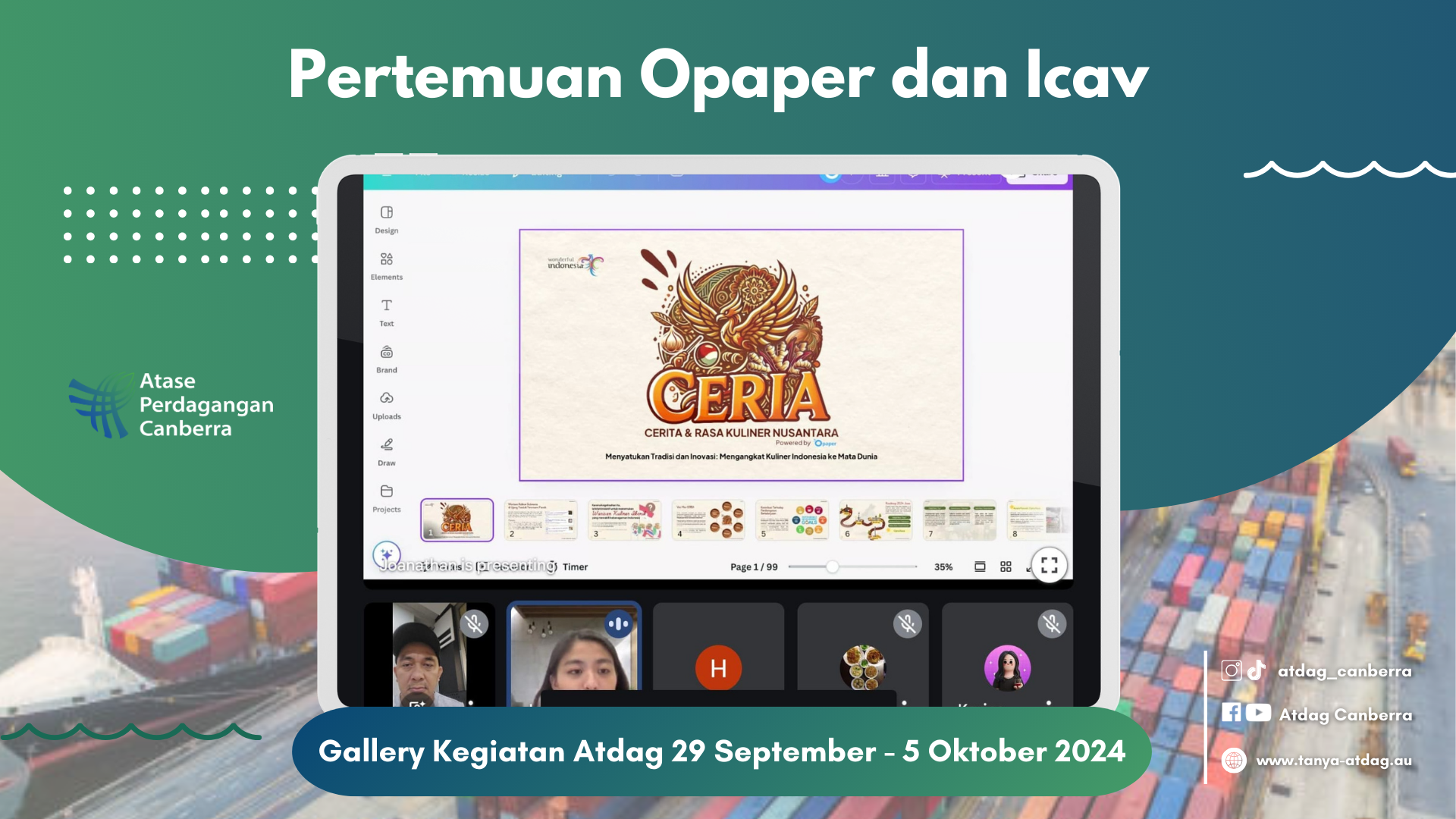 Fasilitasi Business Matching antara Opaper dan ICAV: Tindak lanjut dan Eksekusi