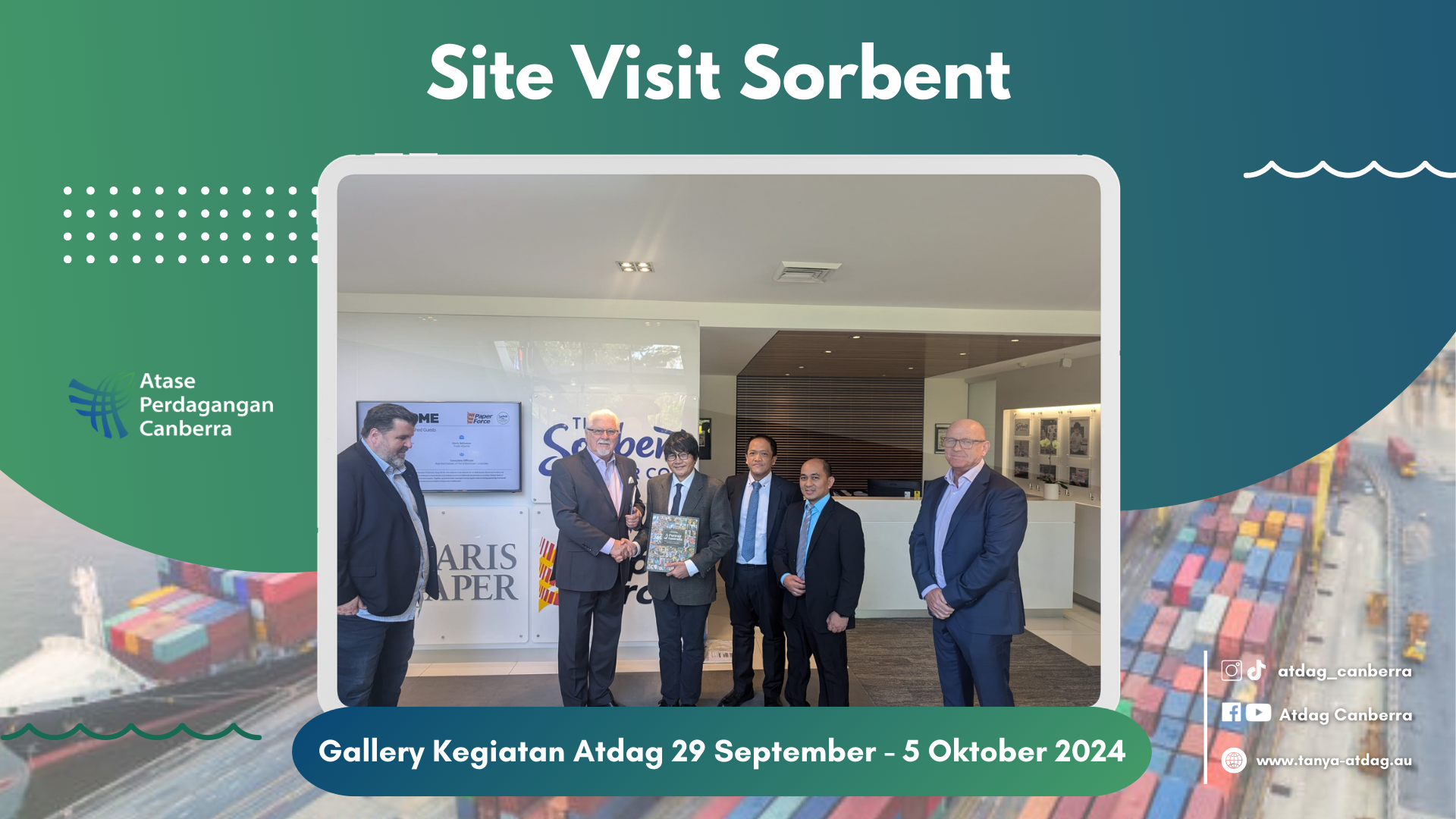 Site Visit ke The Sorbent Paper Company: Kolaborasi Ekonomi Indonesia-Australia yang Semakin Kuat
