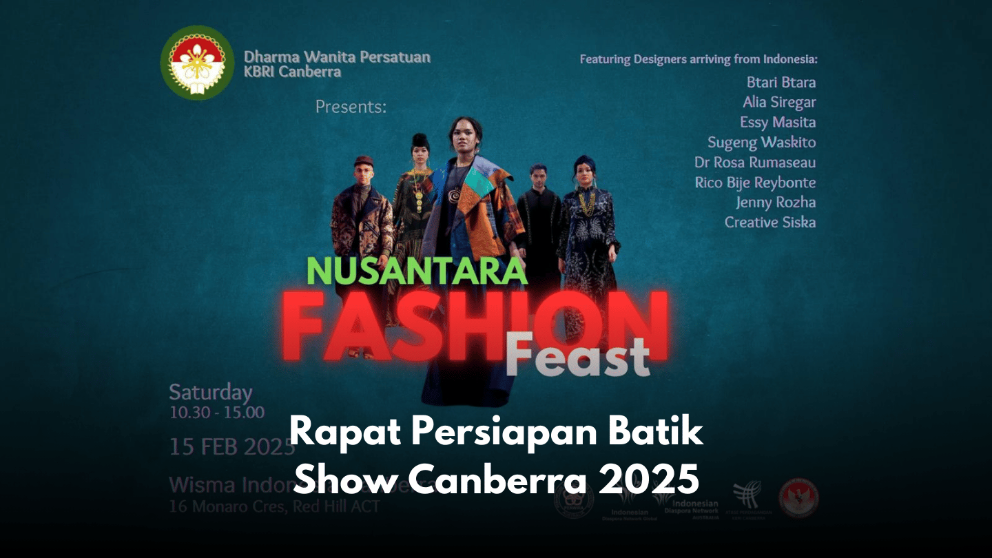 Rapat Persiapan Batik Show Canberra 2025