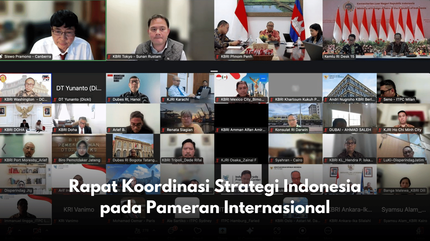 Rapat Koordinasi Strategi Indonesia pada Pameran Internasional