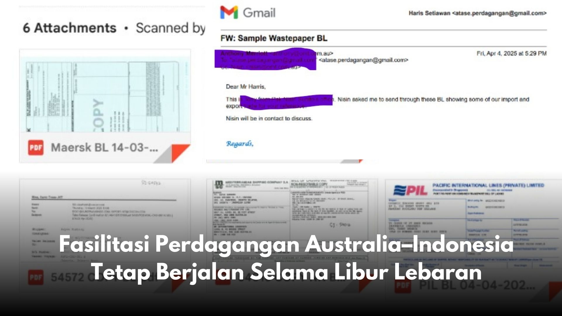 Fasilitasi Perdagangan Australia–Indonesia Tetap Berjalan Selama Libur Lebaran