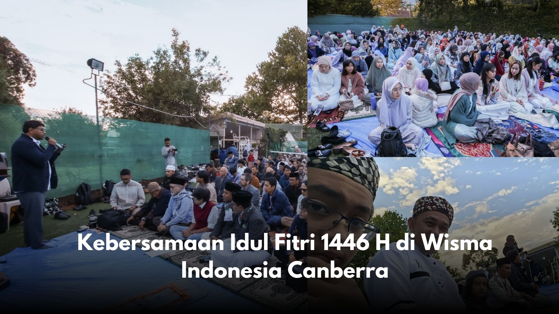 Kebersamaan Idul Fitri 1446 H di Wisma Indonesia Canberra