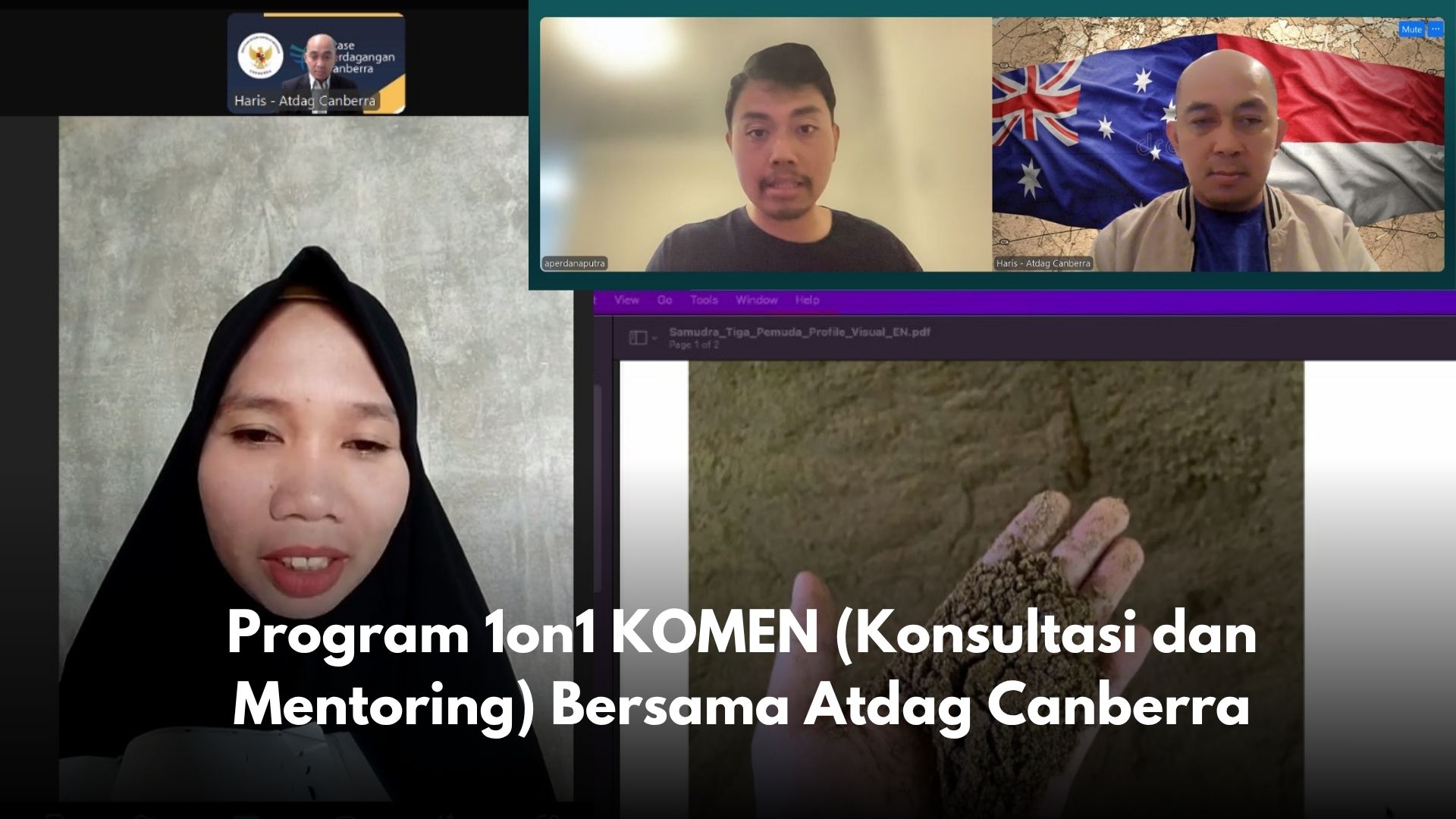 Program 1on1 Konsultasi dan Mentoring bersama Atdag Canberra