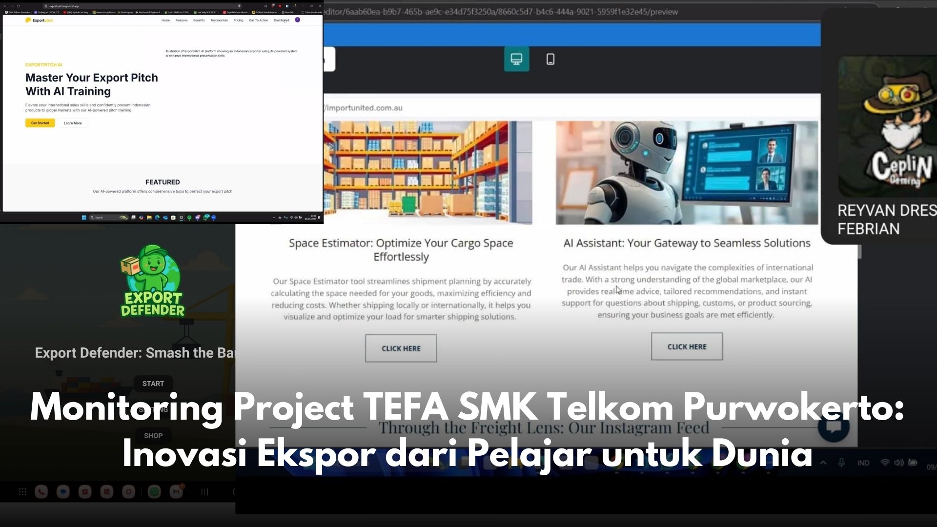 Monitoring Project TEFA SMK Telkom Purwokerto: Inovasi Ekspor dari Pelajar untuk Dunia
