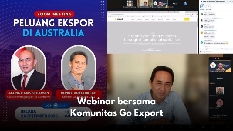 Webinar bersama Komunitas Go Export