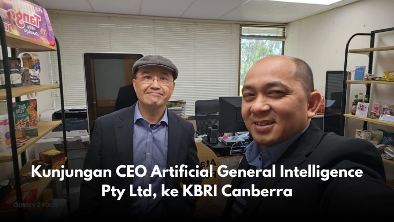 Kunjungan CEO Artificial General Intelligence Pty Ltd, ke KBRI Canberra