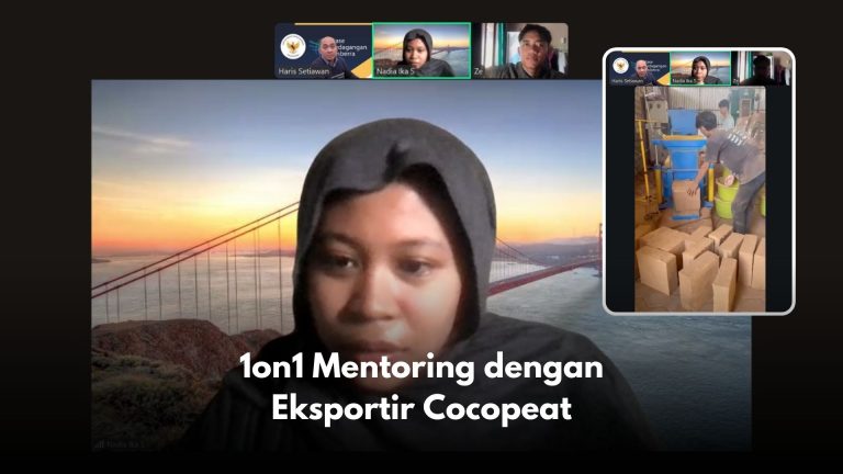 1on1 Mentoring dengan Eksportir Cocopeat