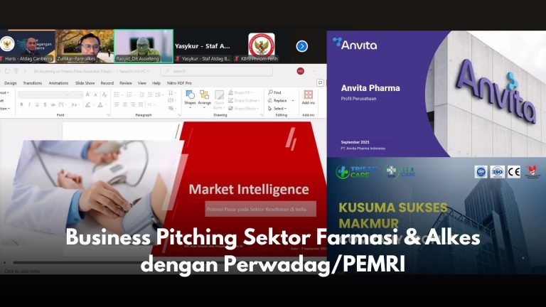 Business Pitching Sektor Farmasi & Alkes dengan Perwadag/PEMRI