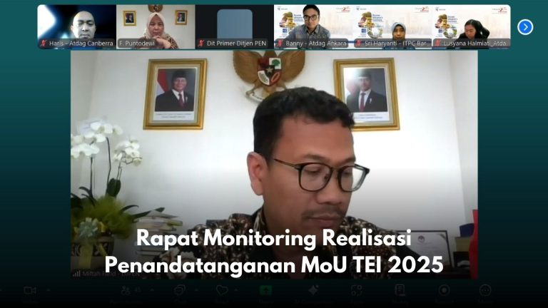 Rapat Monitoring Realisasi Penandatanganan MoU TEI 2025
