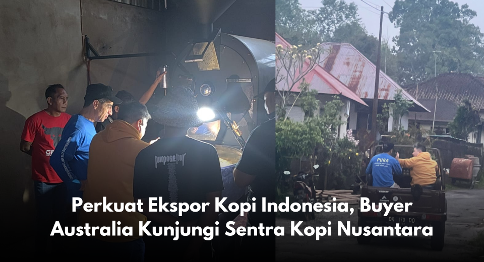 Fasilitasi Farm Trip Buyer Kopi Australia Menjelang pelaksanaan Trade Expo Indonesia (TEI) 2025, beberapa pembeli kopi asal Australia difasilitasi untuk melakukan kunjungan ke sejumlah daerah penghasil kopi unggulan di Indonesia. Kegiatan ini merupakan bagian dari upaya memperkuat hubungan dagang dan memperkenalkan potensi kopi Indonesia kepada pasar internasional. Dalam rangkaian farm trip tersebut, para buyer berkesempatan mengunjungi berbagai wilayah seperti Bali, Flores, Magelang, dan Gayo. Setiap daerah menampilkan kekhasan cita rasa dan kualitas kopi lokal yang menjadi daya tarik utama bagi pembeli luar negeri. Selain melakukan kunjungan ke perkebunan kopi, para buyer juga difasilitasi untuk bertemu langsung dengan petani dan pelaku usaha kopi. Pertemuan ini menghasilkan sejumlah inquiry yang kemudian ditindaklanjuti dengan penandatanganan nota kesepahaman (MoU) di ajang TEI 2025. Salah satu pembeli yang turut hadir dalam kegiatan ini adalah Bruno Maiolo, Presiden Australian Specialty Coffees Association (ASCA). Kehadirannya menunjukkan besarnya minat dan potensi kerja sama antara industri kopi Indonesia dan Australia dalam memperluas pasar kopi spesialti di tingkat global. Melalui kegiatan ini, diharapkan terjalin kemitraan yang berkelanjutan untuk mendorong peningkatan ekspor kopi Indonesia dan memperkuat posisi kopi nusantara di kancah internasional.