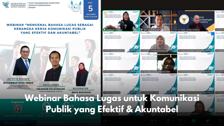 Webinar Bahasa Lugas untuk Komunikasi Publik yang Efektif & Akuntabel