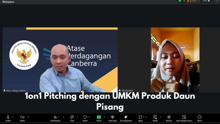 1on1 Pitching dengan UMKM Produk Daun Pisang