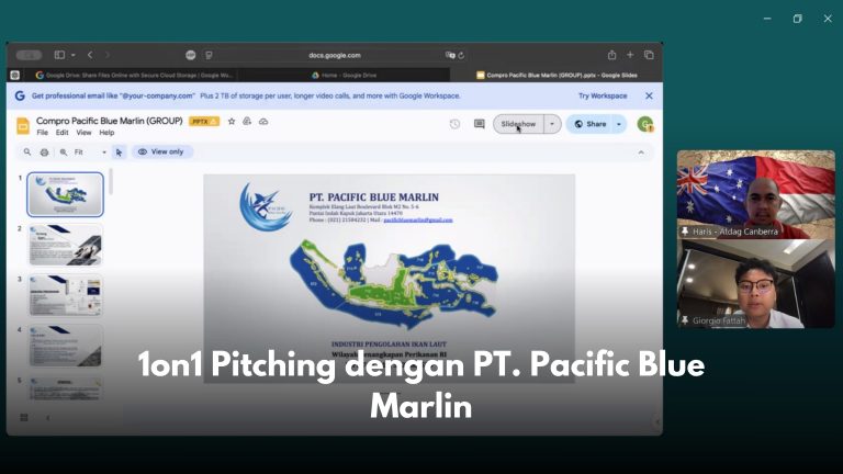 1on1 Pitching dengan PT. Pacific Blue Marlin