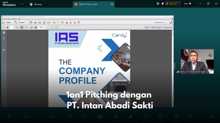 1on1 Pitching denganPT. Intan Abadi Sakti