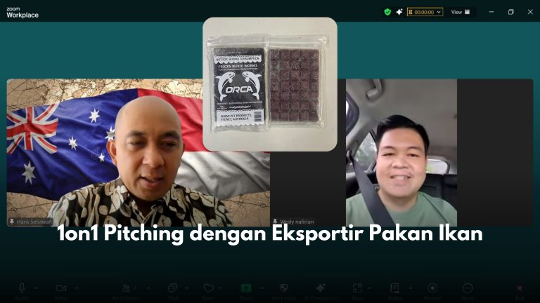 1on1 Pitching dengan Eksportir Pakan Ikan