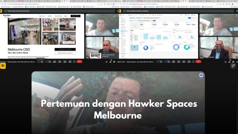 Pertemuan dengan Hawker Spaces Melbourne