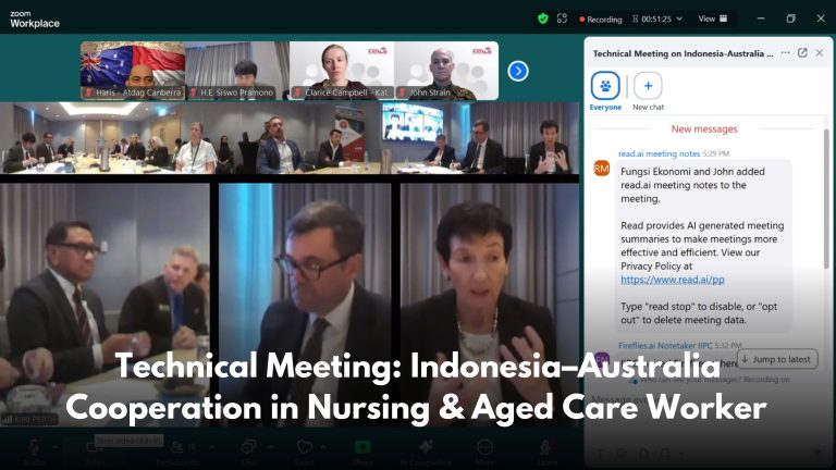 Technical Meeting: Indonesia–Australia Cooperation in Nursing & Aged Care Worker