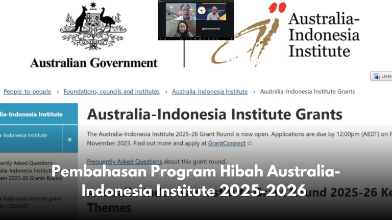 Pembahasan Program Hibah Australia-Indonesia Institute 2025-2026
