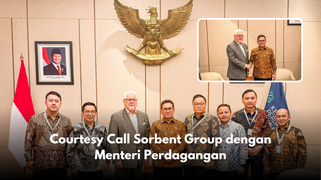 Pada 16 Oktober 2025, Atase Perdagangan (Atdag) Canberra mendampingi Sorbent Group dalam pertemuan dengan Menteri Perdagangan Republik Indonesia. Pertemuan ini membahas perkembangan transaksi ekspor yang telah dilakukan perusahaan tersebut dengan mitra di Indonesia.

Turut hadir dalam pertemuan tersebut Pelaksana Tugas Direktur Jenderal Perdagangan Luar Negeri, Direktur Bilateral, Direktur APP, serta Konsul Jenderal Republik Indonesia di Sydney. Diskusi berlangsung dalam suasana konstruktif dengan fokus pada peningkatan volume perdagangan antara kedua negara.

Dalam kesempatan tersebut, Sorbent Group menyampaikan apresiasi atas dukungan pemerintah Indonesia terhadap kelancaran kegiatan ekspor yang telah berjalan dengan baik. Perusahaan juga menegaskan komitmennya untuk meningkatkan nilai dan volume transaksi ekspor pada ajang Trade Expo Indonesia (TEI) 2026 mendatang.

Pertemuan ini diharapkan menjadi langkah awal menuju kerja sama yang lebih kuat antara pelaku usaha Australia dan Indonesia dalam memperluas peluang perdagangan dan investasi di masa depan.