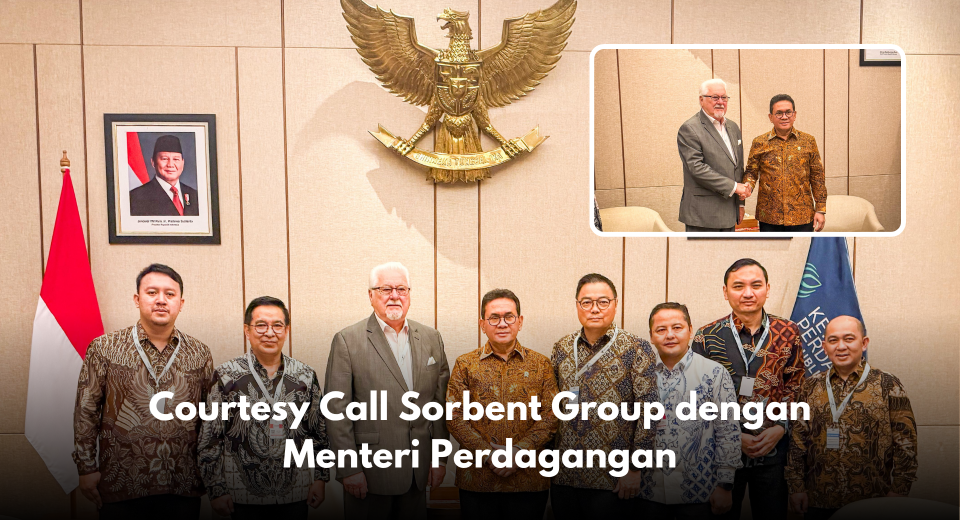 Pada 16 Oktober 2025, Atase Perdagangan (Atdag) Canberra mendampingi Sorbent Group dalam pertemuan dengan Menteri Perdagangan Republik Indonesia. Pertemuan ini membahas perkembangan transaksi ekspor yang telah dilakukan perusahaan tersebut dengan mitra di Indonesia. Turut hadir dalam pertemuan tersebut Pelaksana Tugas Direktur Jenderal Perdagangan Luar Negeri, Direktur Bilateral, Direktur APP, serta Konsul Jenderal Republik Indonesia di Sydney. Diskusi berlangsung dalam suasana konstruktif dengan fokus pada peningkatan volume perdagangan antara kedua negara. Dalam kesempatan tersebut, Sorbent Group menyampaikan apresiasi atas dukungan pemerintah Indonesia terhadap kelancaran kegiatan ekspor yang telah berjalan dengan baik. Perusahaan juga menegaskan komitmennya untuk meningkatkan nilai dan volume transaksi ekspor pada ajang Trade Expo Indonesia (TEI) 2026 mendatang. Pertemuan ini diharapkan menjadi langkah awal menuju kerja sama yang lebih kuat antara pelaku usaha Australia dan Indonesia dalam memperluas peluang perdagangan dan investasi di masa depan.