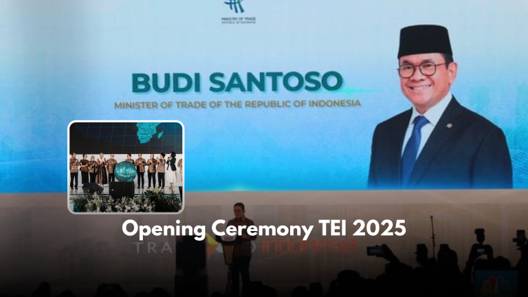 Opening Ceremony TEI 2025 Pada tanggal 15 Oktober 2025, Atdag Canberra turut berpartisipasi dalam Opening Ceremony pameran perdagangan terbesar di Indonesia, Trade Expo Indonesia (TEI) 2025. Lebih dari 1.600 exhibitor berpartisipasi dalam ajang ini dan bertemu dengan ribuan buyer yang didatangkan langsung oleh perwakilan pemerintah RI di luar negeri, termasuk Atase Perdagangan dan ITPC. Delegasi buyer asal Australia juga berpartisipasi aktif dan berhasil melakukan sejumlah transaksi besar selama pelaksanaan TEI 2025, menunjukkan antusiasme dan potensi yang tinggi terhadap produk-produk unggulan Indonesia. Kehadiran Atdag Canberra dalam kegiatan ini menjadi wujud dukungan nyata terhadap perluasan pasar ekspor Indonesia di Australia serta peningkatan hubungan dagang antara kedua negara. Bagi para pelaku UMKM yang ingin berpartisipasi dalam kegiatan promosi ini, informasi lebih lanjut dapat diakses melalui situs www.tanya-atdag.com.au .