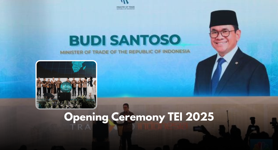 Opening Ceremony TEI 2025 Pada tanggal 15 Oktober 2025, Atdag Canberra turut berpartisipasi dalam Opening Ceremony pameran perdagangan terbesar di Indonesia, Trade Expo Indonesia (TEI) 2025. Lebih dari 1.600 exhibitor berpartisipasi dalam ajang ini dan bertemu dengan ribuan buyer yang didatangkan langsung oleh perwakilan pemerintah RI di luar negeri, termasuk Atase Perdagangan dan ITPC. Delegasi buyer asal Australia juga berpartisipasi aktif dan berhasil melakukan sejumlah transaksi besar selama pelaksanaan TEI 2025, menunjukkan antusiasme dan potensi yang tinggi terhadap produk-produk unggulan Indonesia. Kehadiran Atdag Canberra dalam kegiatan ini menjadi wujud dukungan nyata terhadap perluasan pasar ekspor Indonesia di Australia serta peningkatan hubungan dagang antara kedua negara. Bagi para pelaku UMKM yang ingin berpartisipasi dalam kegiatan promosi ini, informasi lebih lanjut dapat diakses melalui situs www.tanya-atdag.com.au .
