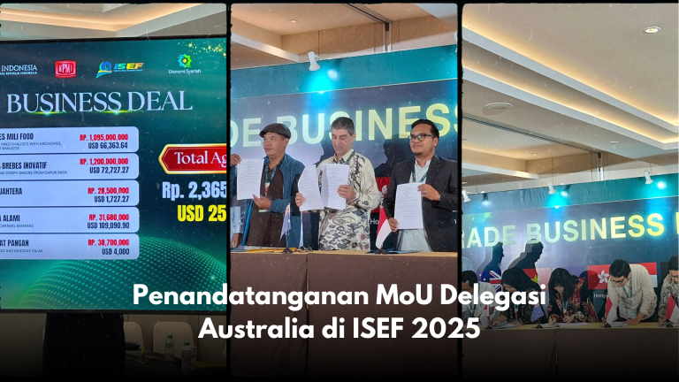 Penandatanganan MoU Delegasi Australia di ISEF 2025