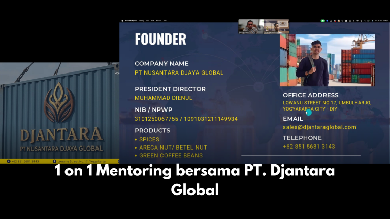 1 on 1 Mentoring bersama PT. Djantara Global