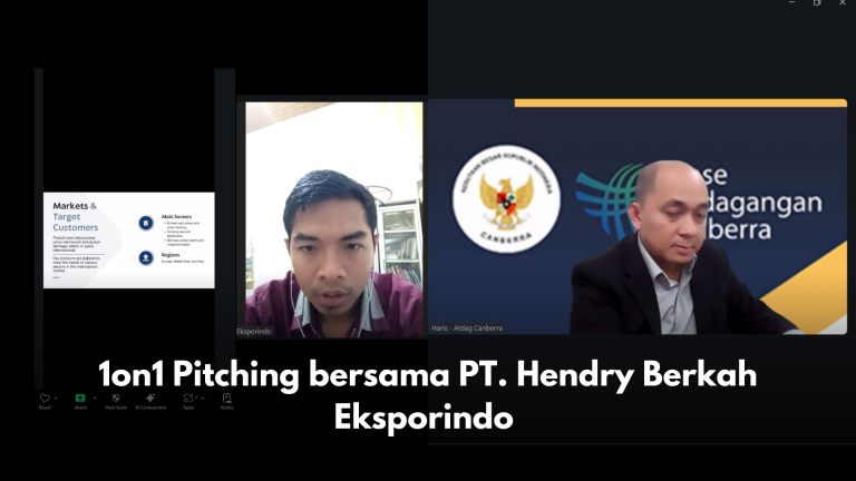 1on1 Pitching bersama PT. Hendry Berkah Eksporindo