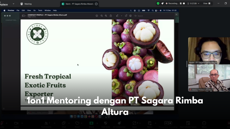 1on1 Mentoring dengan PT Sagara Rimba Altura