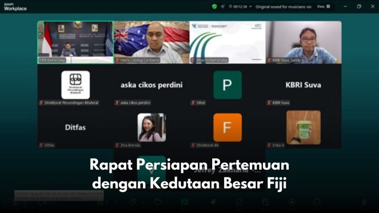 Rapat Persiapan Pertemuan dengan Kedutaan Besar Fiji