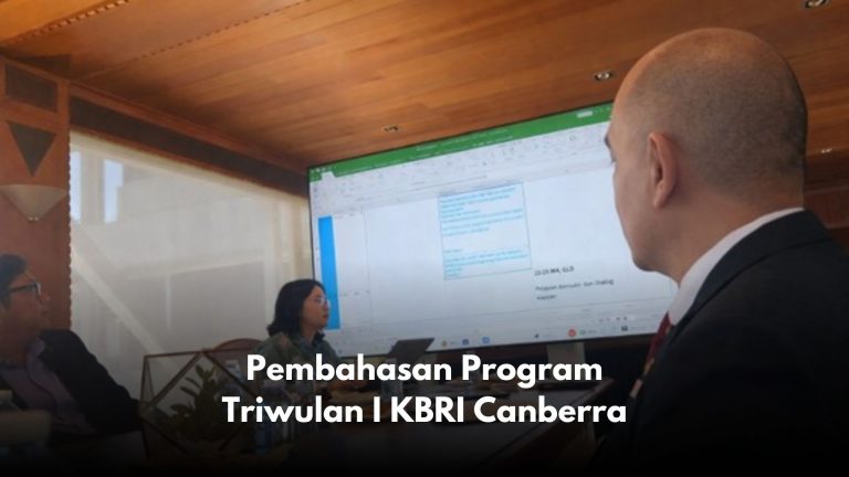 Pembahasan Program Triwulan I KBRI Canberra